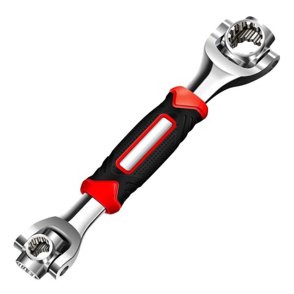 52 in 1 Socket Wrench, Stainless Steel Professional Multi-Functional Rotating Tools, 360 Degree Revolving Spanner