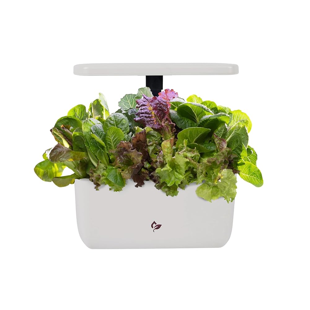 AeroGarden Harvest 2.0, Indoor Garden Hydroponic System with LED Grow Light, Holds up to 6 AeroGarden Pods, Cream