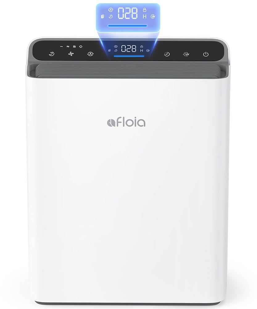 Afloia Air Purifiers for Home Large Room Bedroom Up to 1280Ft² with Laser Air Quality Sensor&Auto Mode, 3-Stage Air Purifier Filter for Pets Dander Pollen Allergies Dust Mold...