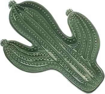 Amazon.com: Green Cactus Shape Spoon Rest, By Glaver's - Kitchen Utensil, Ceramic Spoon Rest Rustic Farmhouse Design - For Stove Top and Kitchen Counter. Dishwasher Safe.: Home...