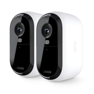 Arlo Essential Security Camera 2K | Indoor - Outdoor | 2nd Gen | Wireless with Spotlight, 2-Way Audio, Color Night Vision, Live Stream, Motion Activiation, Real Time...