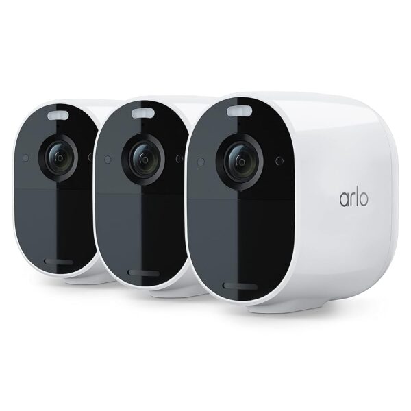 Arlo Essential Spotlight Camera - 3 Pack - Wireless Security, 1080p Video, Color Night Vision, 2 Way Audio, Wire-Free, Direct to WiFi No Hub Needed, Works with Alexa,Motion...