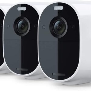 Arlo Essential Spotlight Camera with Wireless Security, White, 1080p Video and Color Night Vision - 3 Pack