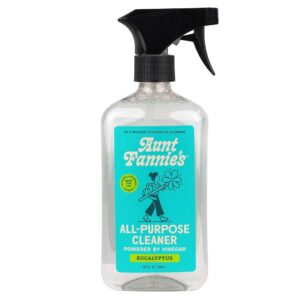 Aunt Fannie's All Purpose Cleaning Vinegar, Multisurface Spray Cleaner, 16.9 Ounces, Eucalyptus Scent (Pack of 1), Packaging May Vary