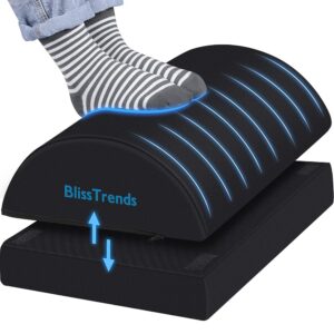 BlissTrends Foot Rest for Under Desk at Work-Versatile Foot Stool with Washable Cover-Comfortable Footrest with 2 Adjustable Heights for Car,Home and Office to Relieve...