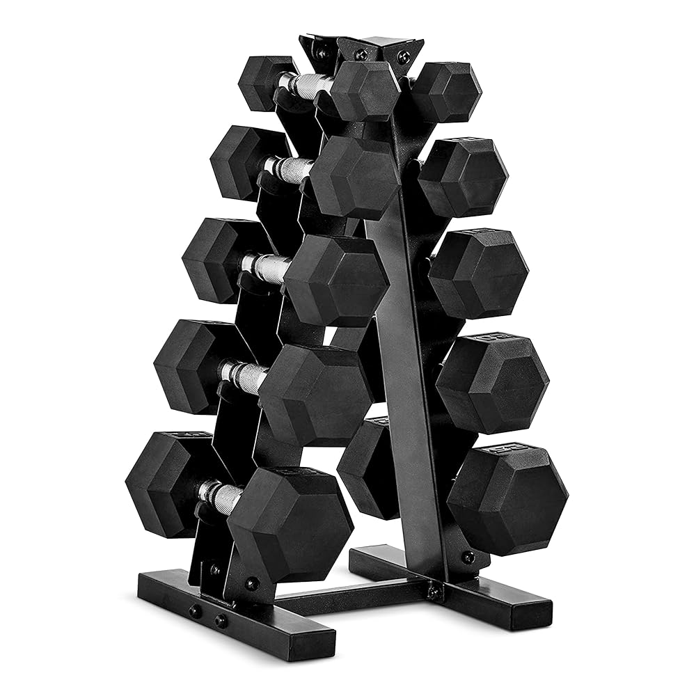 CAP Barbell Dumbbell Set with Rack | Multiple Options in 150lbs and 210lbs