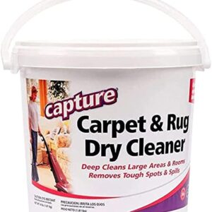 Capture Carpet & Rug Dry Cleaner w/Resealable lid - Home, Car, Dogs & Cats Pet Carpet Cleaner Solution - Strength Odor Eliminator, Stains Spot Remover, Non Liquid & No Harsh...