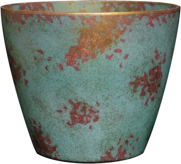 Classic Home and Garden Premiere Collection Planter Vogue, 8", Patina Copper