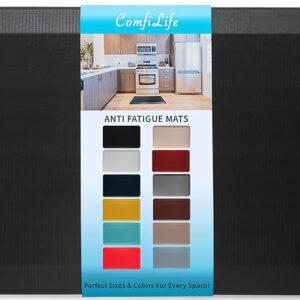 ComfiLife Anti Fatigue Floor Mat – 3/4 Inch Thick Perfect Kitchen Mat, Standing Desk Mat – Comfort at Home, Office, Garage – Durable – Stain Resistant – Non-Slip Bottom (20" x...