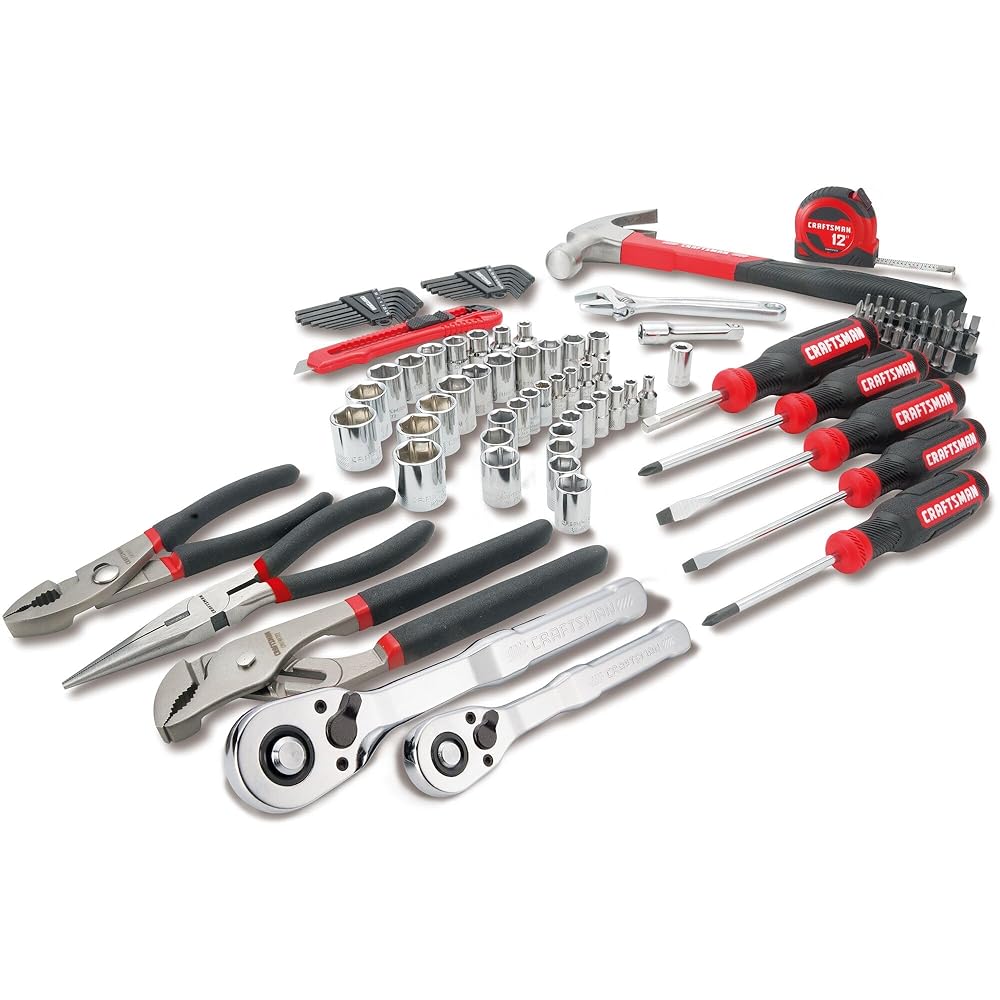 CRAFTSMAN Mechanics Tool Set, 102 Piece Hand Tool and Socket Set SAE/Metric (CMMT99449)