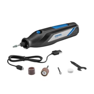 Dremel 7350-5 Cordless Rotary Tool Kit - Includes 4V Li-ion Battery and 5 Rotary Tool Accessories - Ideal for Light DIY Projects and Precision Work