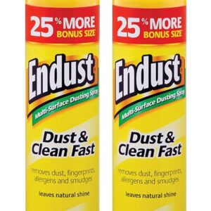 Endust Multi-Surface Dusting and Cleaning Spray, Lemon Zest, 12.5 Ounce (Pack of 2)