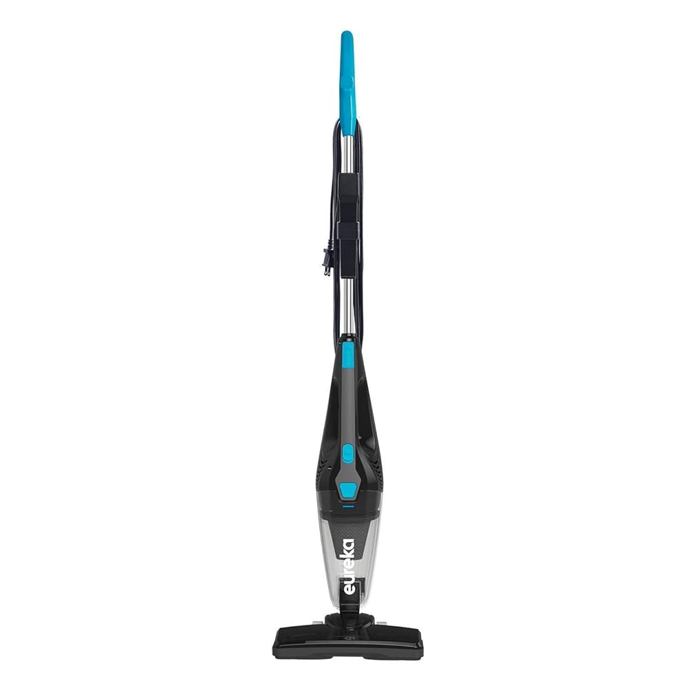 Eureka Home Lightweight Stick Vacuum Cleaner Powerful Suction Corded Multi-Surfaces, 3-in-1 Handheld Vac NES215A, Blaze Blue