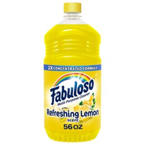 Fabuloso Multi-Purpose Cleaner, 2X Concentrated Formula, Refreshing Lemon Scent, 56 oz