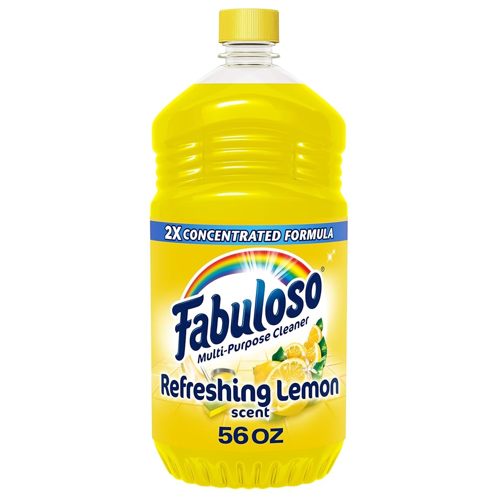 Fabuloso Multi-Purpose Cleaner, 2X Concentrated Formula, Refreshing Lemon Scent, 56 oz