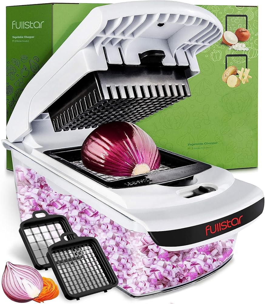 Fullstar Vegetable Chopper - Food Chopper - Onion Chopper - Vegetable Slicer & Spiralizer - Veggie Chopper with Container - Kitchen Gadgets - Home Essentials - Kitchen...