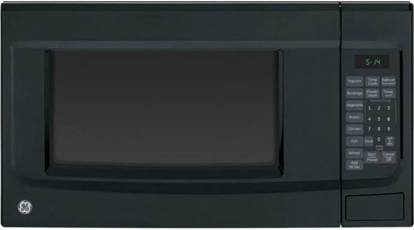 GE GCST14S1WBB Microwave Oven, 1,100-watt 7 Auto Cooking Settings, Child-Lock Technology, Kitchen Essentials for The Countertop, Dorm Room or Apartment, New 1.4 Cu. Ft, Black