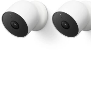 Google Nest Cam Outdoor or Indoor, Battery - 2nd Generation - 2 Count (Pack of 1)