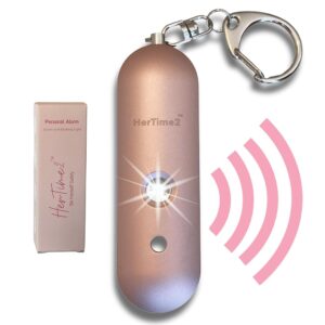 HerTime2® Personal Safety Alarm for Women – Travel Safe Waterproof Personal Alarm for Women – Women Self Defense Keychain Alarm – Loud Alarm – Strobe Light – Be Safe with...