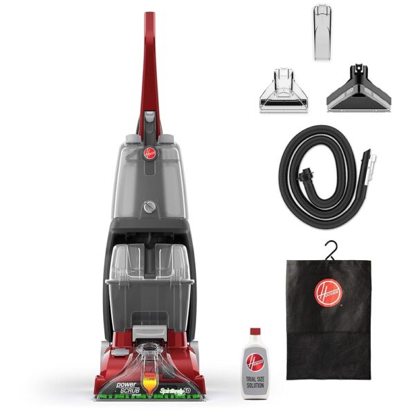 Hoover PowerScrub Deluxe Carpet Cleaner Machine for Carpet and Upholstery, Deep Cleaning Carpet Shampooer Machine with Multi-Purpose Tools, Pair with Hoover Carpet Cleaner Solution