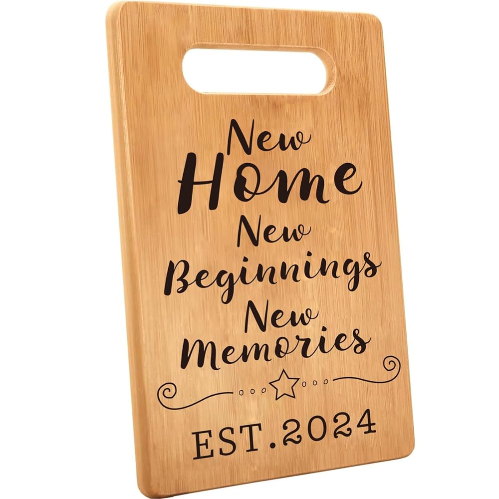 House Warming Gifts New Home, New Home Gift Ideas Decoration, Cutting Board, House Warming Gifts New Home Women, Chopping Boards for Kitchen, Bamboo Cutting Board Over Sink,...