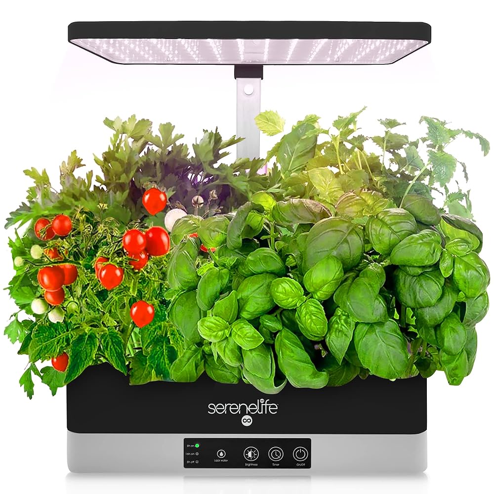 Hydroponic Herb Garden 6 Pods, Indoor Herb Garden Kit, Seed Pod, Indoor Garden, Full-Spectrum Grow Light, Adjustable Height, Hydroponic Indoor Garden, Smart Indoor Plant system,...