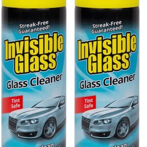 Invisible Glass 91164-2PK 19-Ounce Foam Cleaner for Auto and Home for a Streak-Free Shine, Deep Cleaning Foaming Action, Safe for Tinted and Non-Tinted Windows, Ammonia Free,...