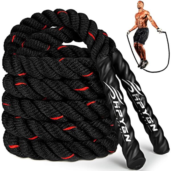 Jump Rope, Weighted Jump Ropes for Men women, 2.8lb 3.8lb 5lb Heavy Skipping Rope for Exercise, Adult Jumpropes for Home Workout, Improve Strength and Building Muscle,Total Body...