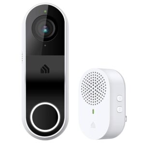 Kasa Smart Video Doorbell Camera Hardwired w/ Chime, 2K Resolution, Always-on Power, Night Vision, 2-Way Audio, Real-Time Notification, Cloud & SD Card Storage, Works w/ Alexa &...