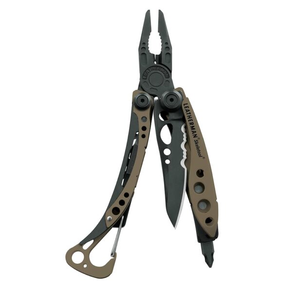 LEATHERMAN, Skeletool, 7-in-1 Lightweight, Minimalist Multi-tool for Everyday Carry (EDC), Home, Garden & Outdoors, Black/Tan