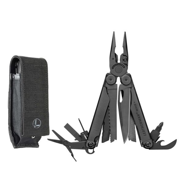 LEATHERMAN, Wave+, 18-in-1 Full-Size, Versatile Multi-tool for DIY, Home, Garden, Outdoors or Everyday Carry (EDC), Black