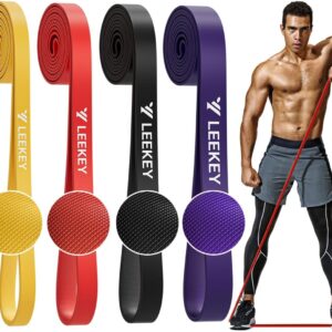 LEEKEY Resistance Bands, Exercise Bands Pull Up Assist Bands - Workout Bands Set - Bands for Working Out,Band for Men and Women Fitness Training, Physical Therapy,Home Workouts