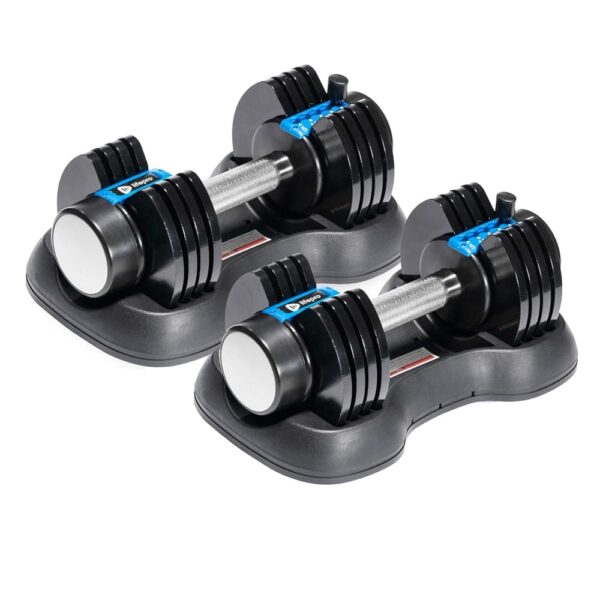 Lifepro Adjustable Dumbbells Set/Single - 15lb 43lb 55lb 90lb 25 lb Dumbbell Sets with Rack - Quick Adjust, Secure Grip weights dumbbells set - Compact Hand Weights for...