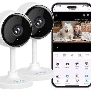 litokam Indoor Camera, Cameras for Home Security with Night Vision, Pet Camera with Phone App, 2K Indoor Security Camera, Motion Detection, 2-Way Audio, WiFi Home Camera, Baby...