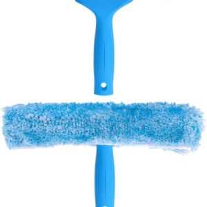 MR.SIGA Professional Window Cleaning Combo - Squeegee & Microfiber Window Scrubber, 10"