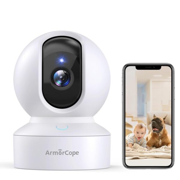 Pet Camera, 2K HD Dog Camera with Phone APP, 360° Pan/Tilt View Puppy Cam, One Click Call for Baby Monitor, MagivPix Night Vision,Motion Tracking Alarm with Cloud/Local SD,Home...