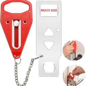 Portable Door Lock for Unauthorized Entry-Travel Safety-Home Safety-College Dorm Safety-Hotel Door Lock Security-Traveling Essentials-Extra Security