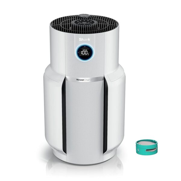 Shark HP302 NeverChange Air Purifier MAX, 5-Year Filter, Save $300+ in Filter Replacements, Whole Home, 1400 sq. ft., Odor Neutralizer Technology, Captures 99.98% of Particles,...