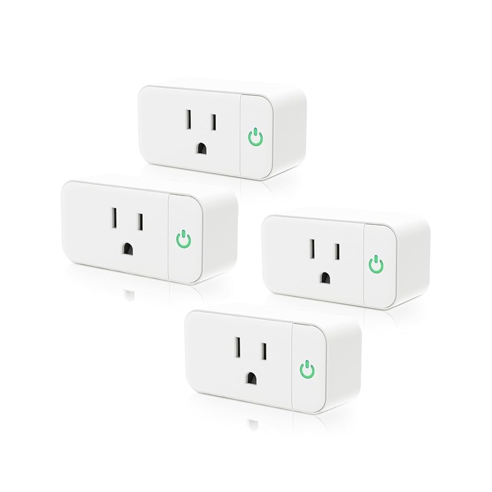 Smart Plug Mini, Smart Outlet Compatible with Alexa and Google Assistant, Smart Life APP Control with Timer Schedule Function, 2.4GHz Only, No Hub Required, ETL&FCC, White, 4-Pack…