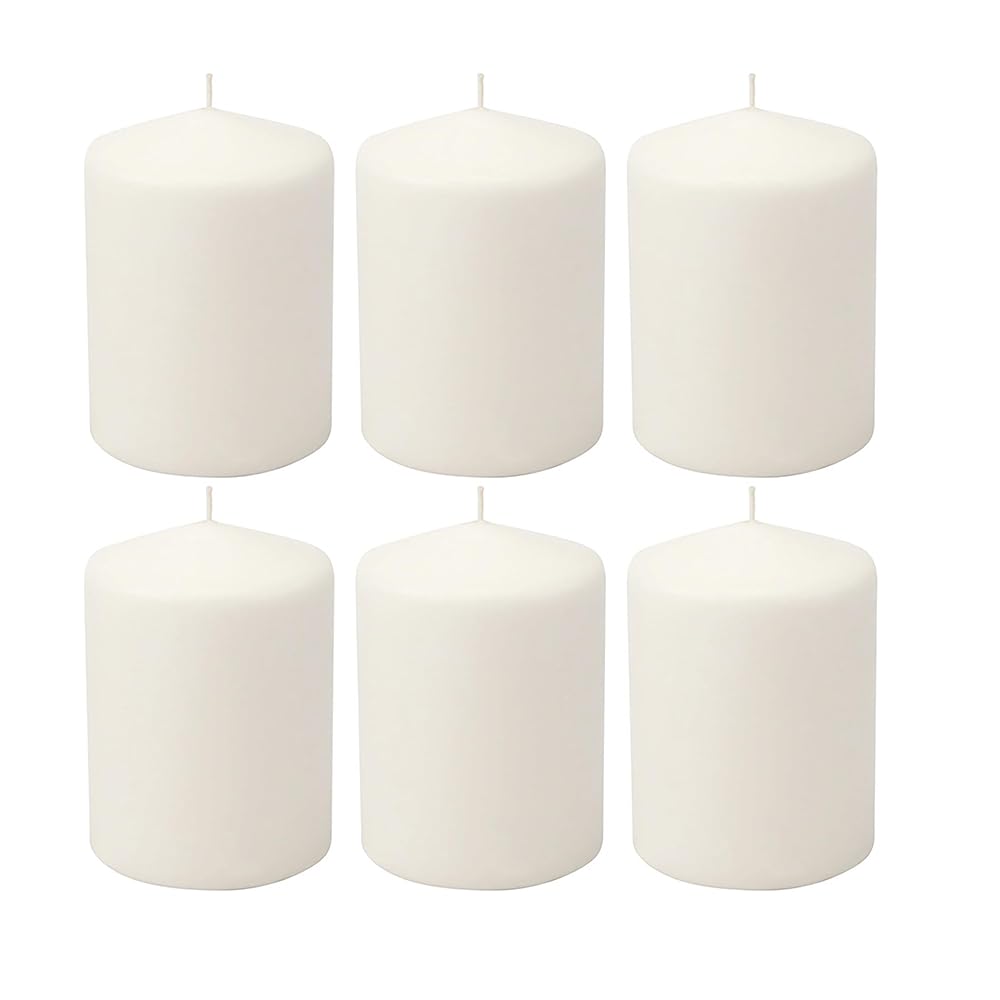 Stonebriar 35 Hour Long Burning Unscented Pillar Candles, 3x4, White