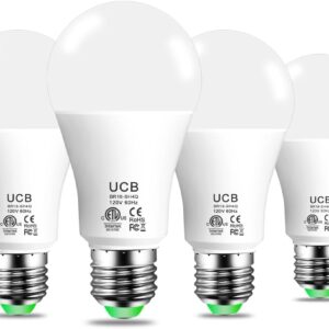 UCB Alexa Light Bulb 130W Equivalent, Smart Light Bulbs Warm White to Daylight Tunable, A19 E26 Bluetooth LED Bulbs Work with Alexa Only for Bedroom Kitchen Living Office No...