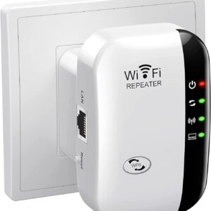 WiFi Extender, WiFi Signal Booster Up to 5000sq.ft and 55+ Devices, WiFi Range Extender, Wireless Internet Repeater, Long Range Amplifier with Ethernet Port,1-Key Setup, Access...