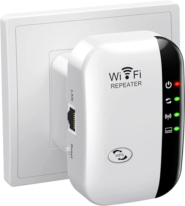 WiFi Extender, WiFi Signal Booster Up to 5000sq.ft and 55+ Devices, WiFi Range Extender, Wireless Internet Repeater, Long Range Amplifier with Ethernet Port,1-Key Setup, Access...