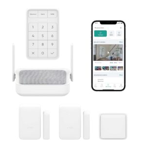 Wyze Home Security Core Kit: Hub, Keypad, Motion Sensor, Entry Sensors (x2); Compatible w/ Wyze Cam, Leak & Climate Sensors; 3 Mo. of 24/7 Professional Monitoring Service Incl.,...